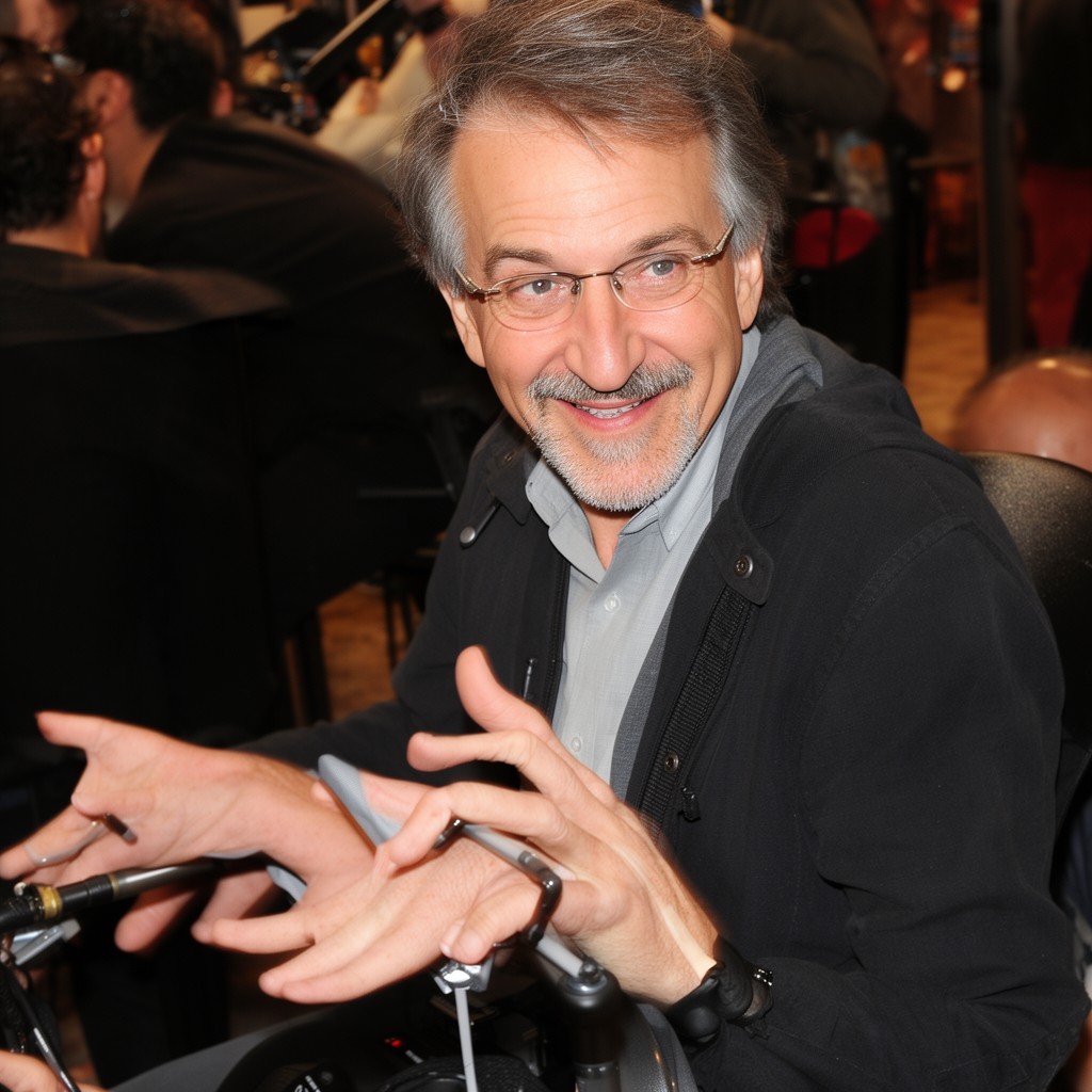 AI-generated illustration of Steven Spielberg