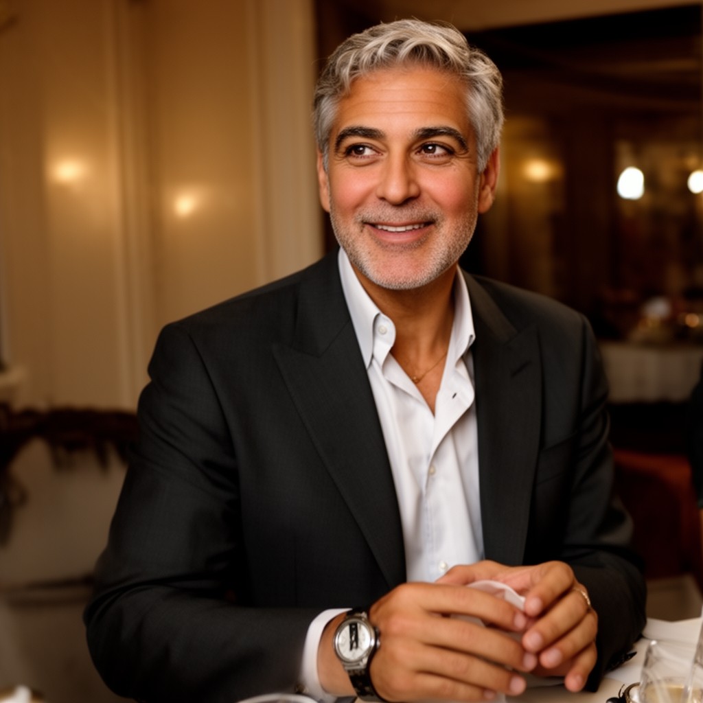 AI-generated illustration of George Clooney
