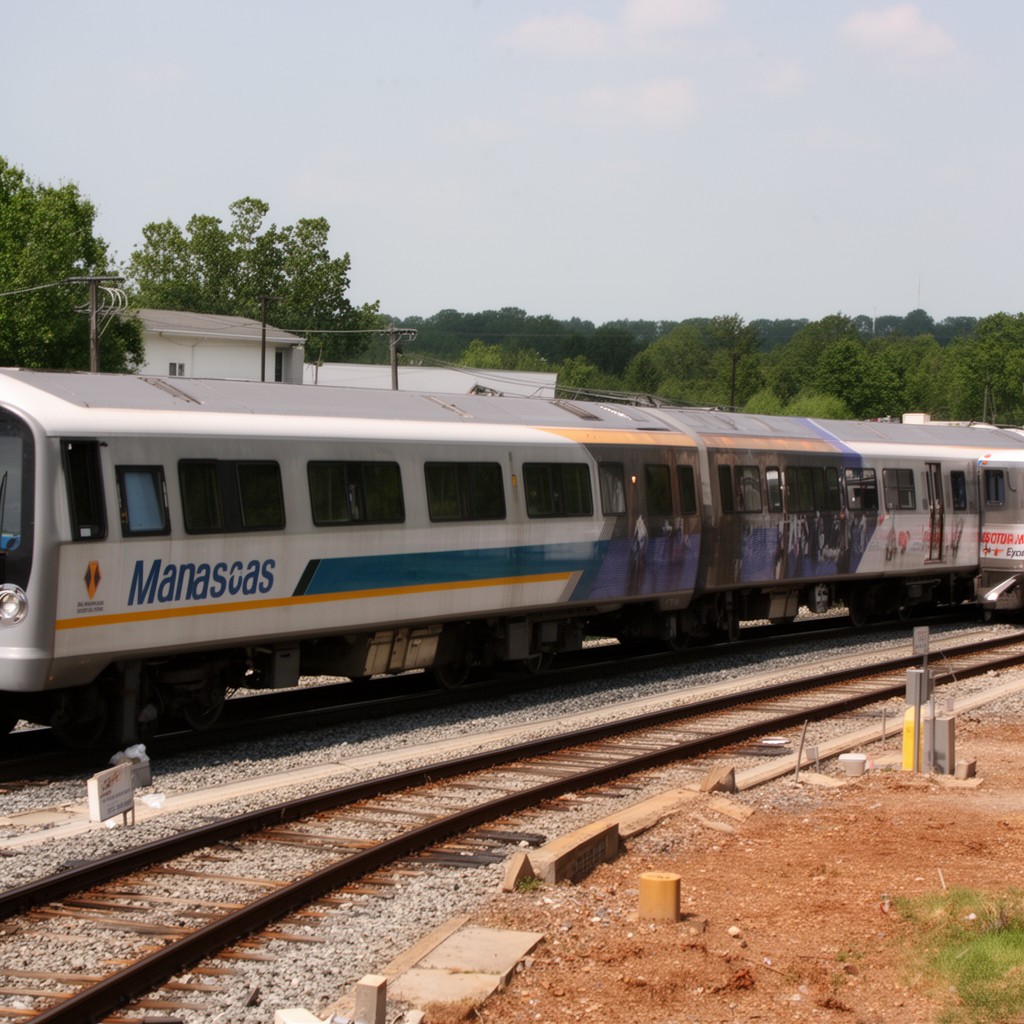 AI-generated illustration of Manassas Line