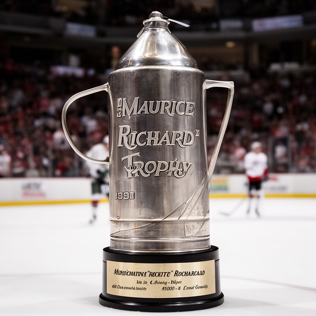 AI-generated illustration of Maurice "Rocket" Richard Trophy