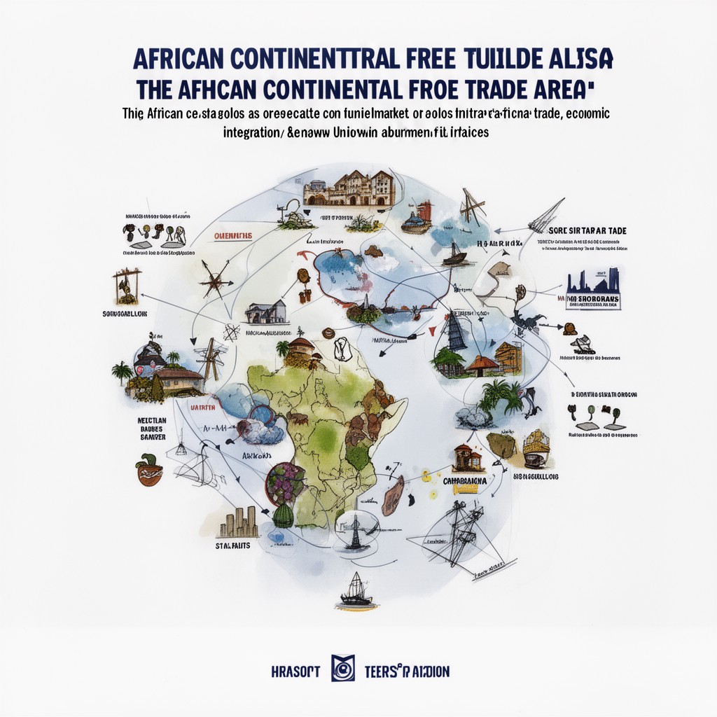 AI-generated illustration of African Continental Free Trade Area