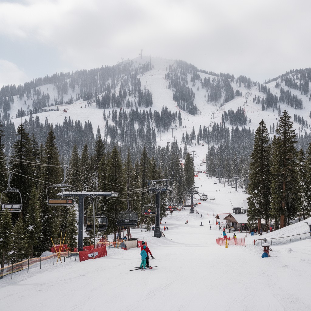 AI-generated illustration of Sugar Bowl Resort