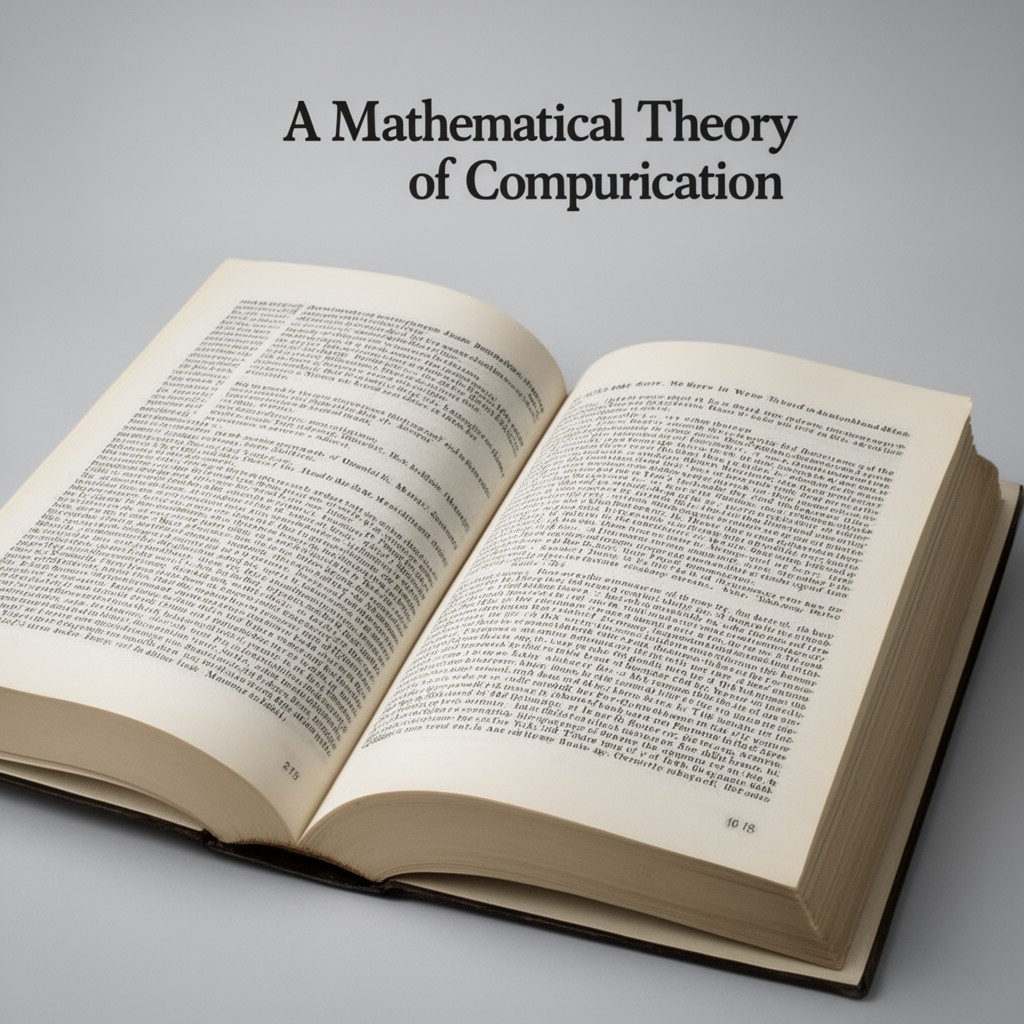 AI-generated illustration of A Mathematical Theory of Communication