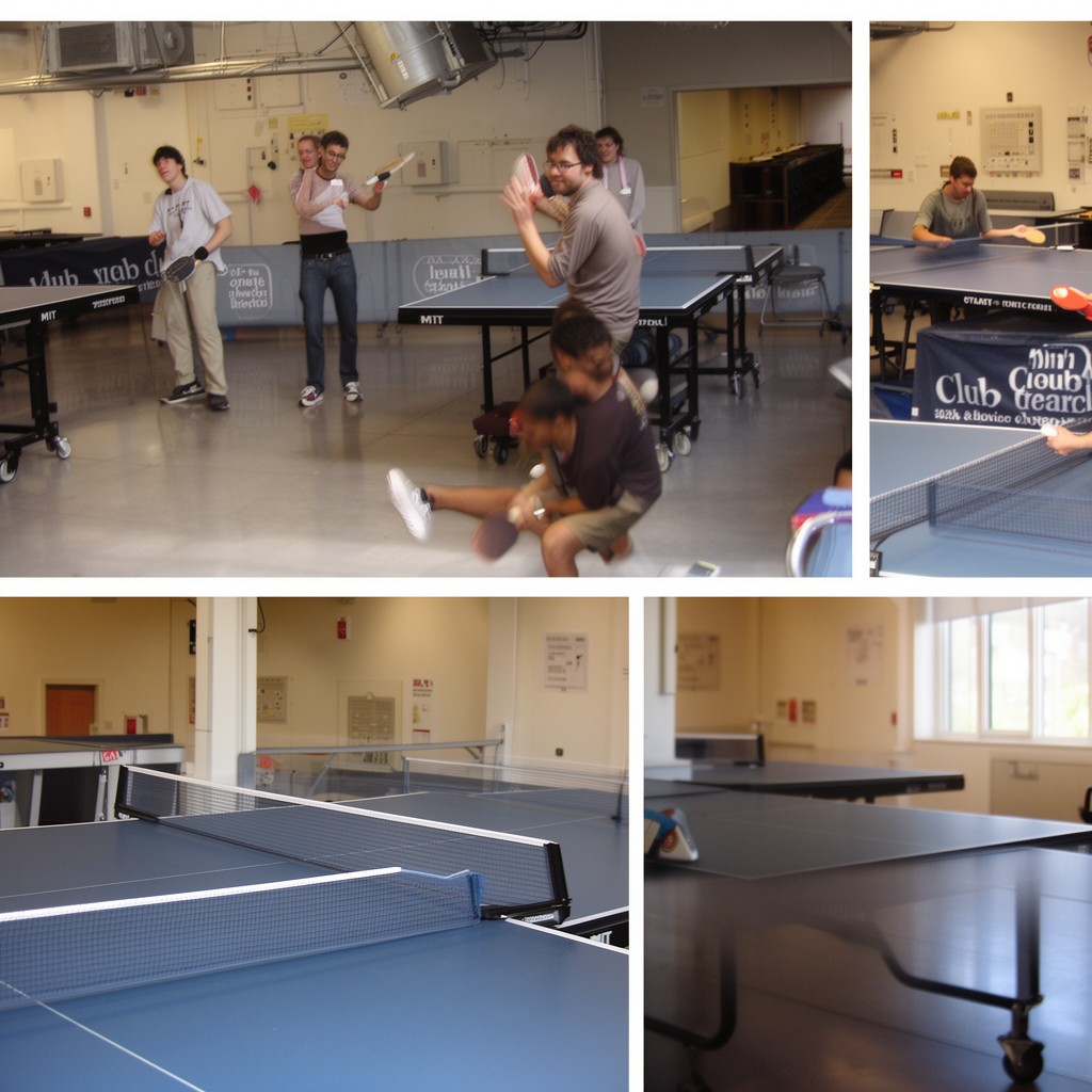 AI-generated illustration of MIT Club Table Tennis