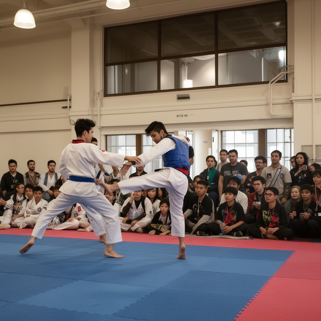 AI-generated illustration of MIT Club Taekwondo