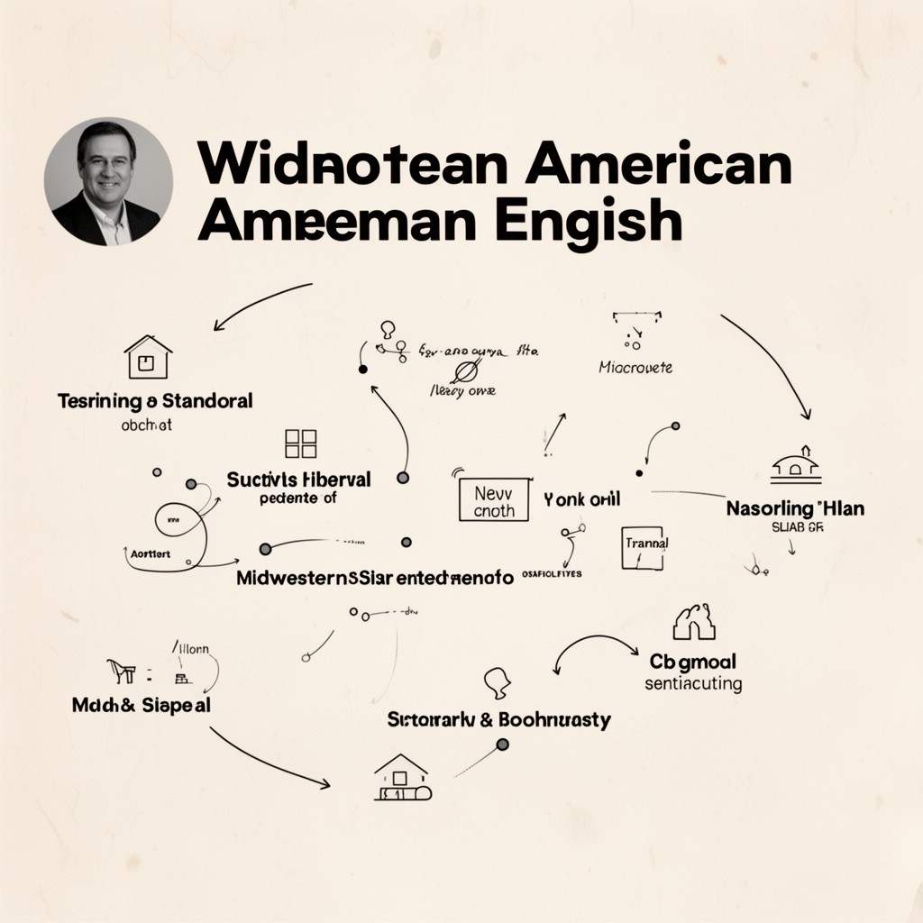 AI-generated illustration of Midwestern American English