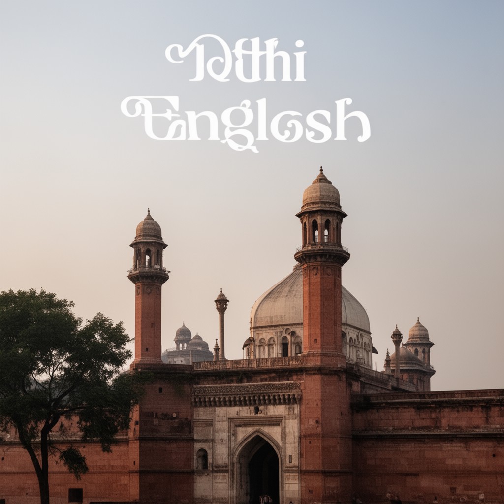 AI-generated illustration of Delhi English