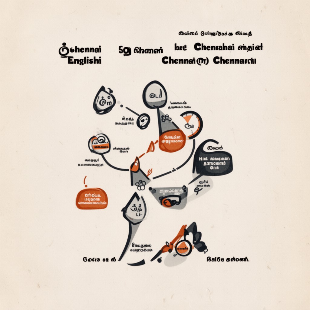 AI-generated illustration of Chennai English