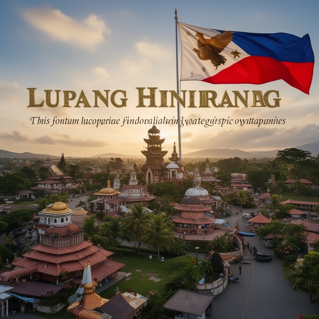AI-generated illustration of Lupang Hinirang