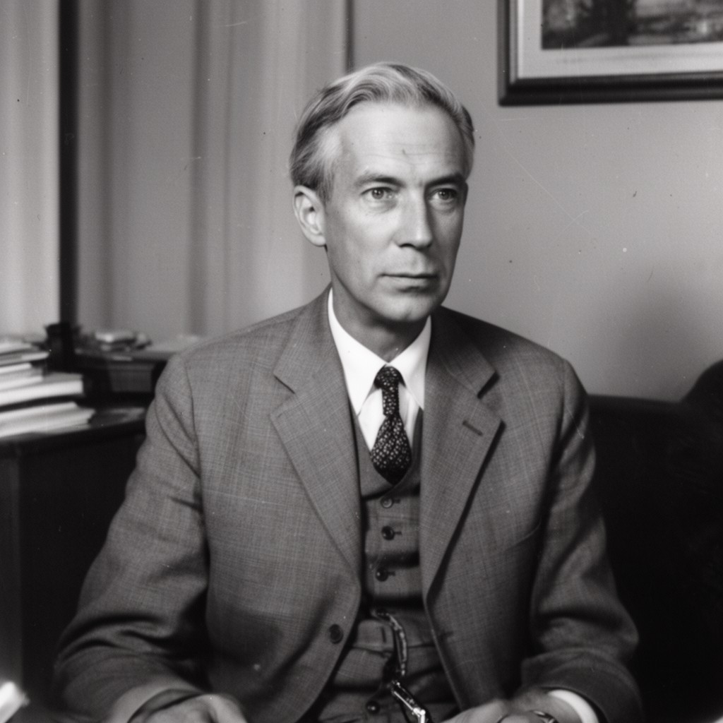 AI-generated illustration of Dag Hammarskjöld