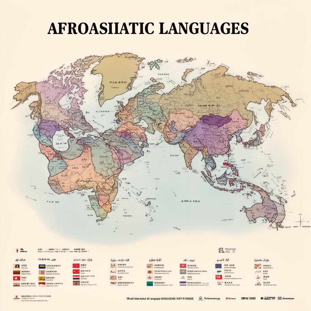 AI-generated illustration of Afroasiatic languages