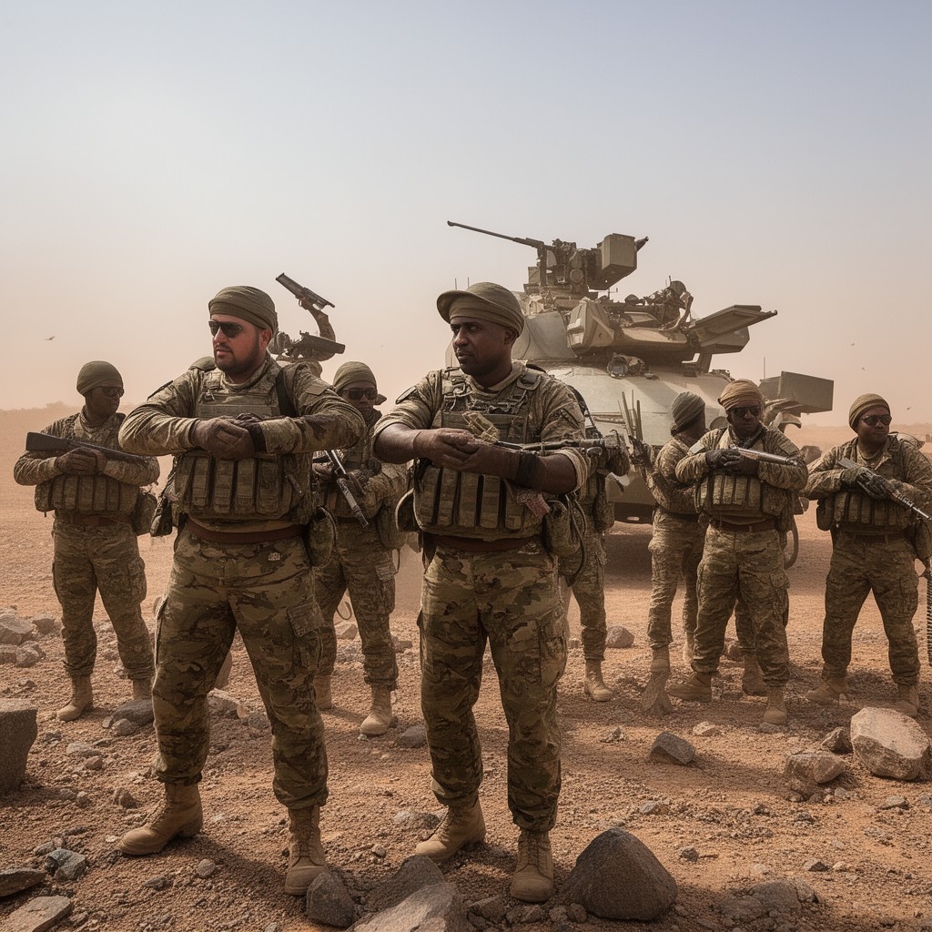 AI-generated illustration of Operation Serval
