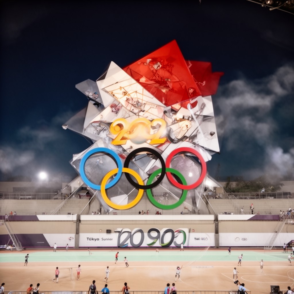 AI-generated illustration of 2020 Summer Olympics