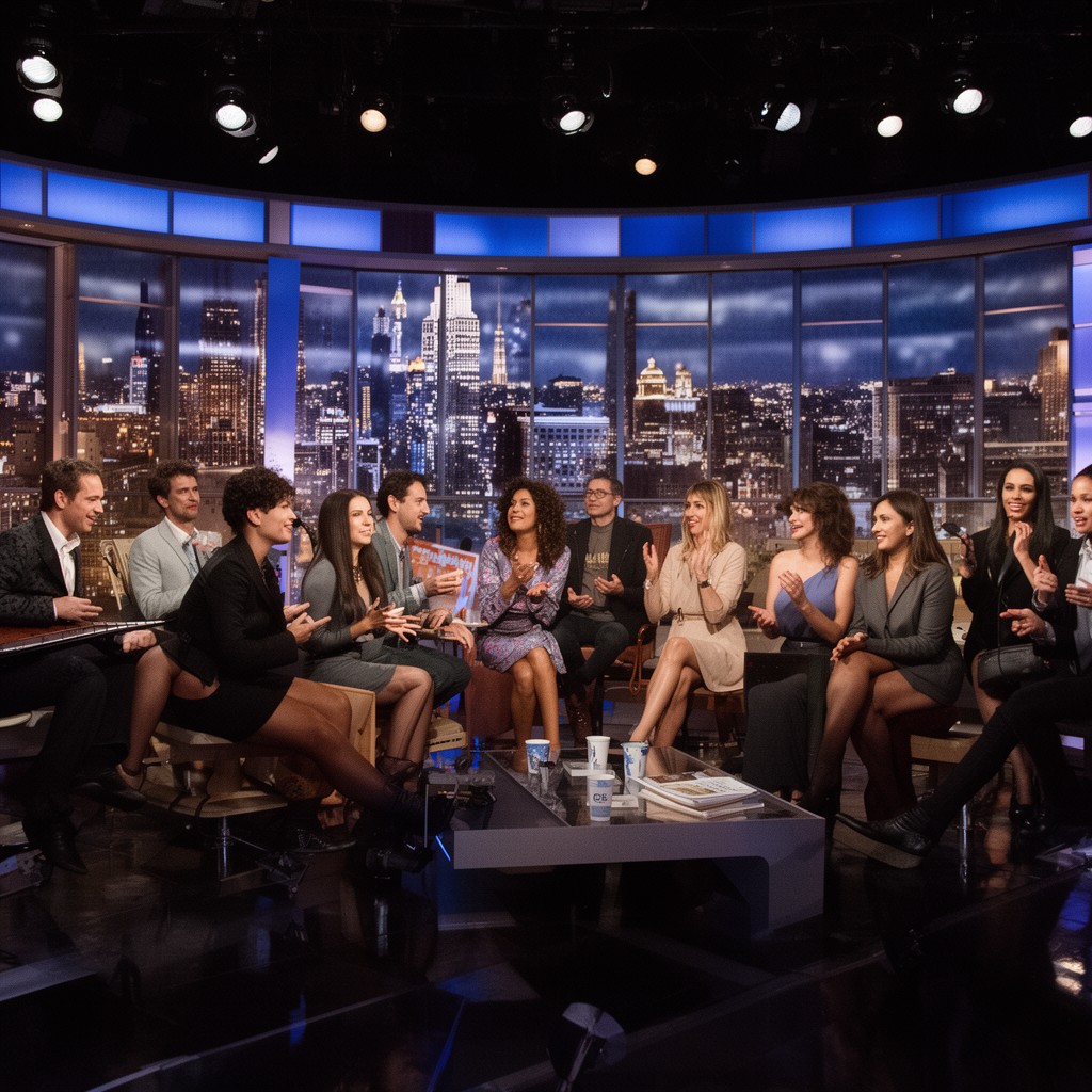 AI-generated illustration of The Tonight Show