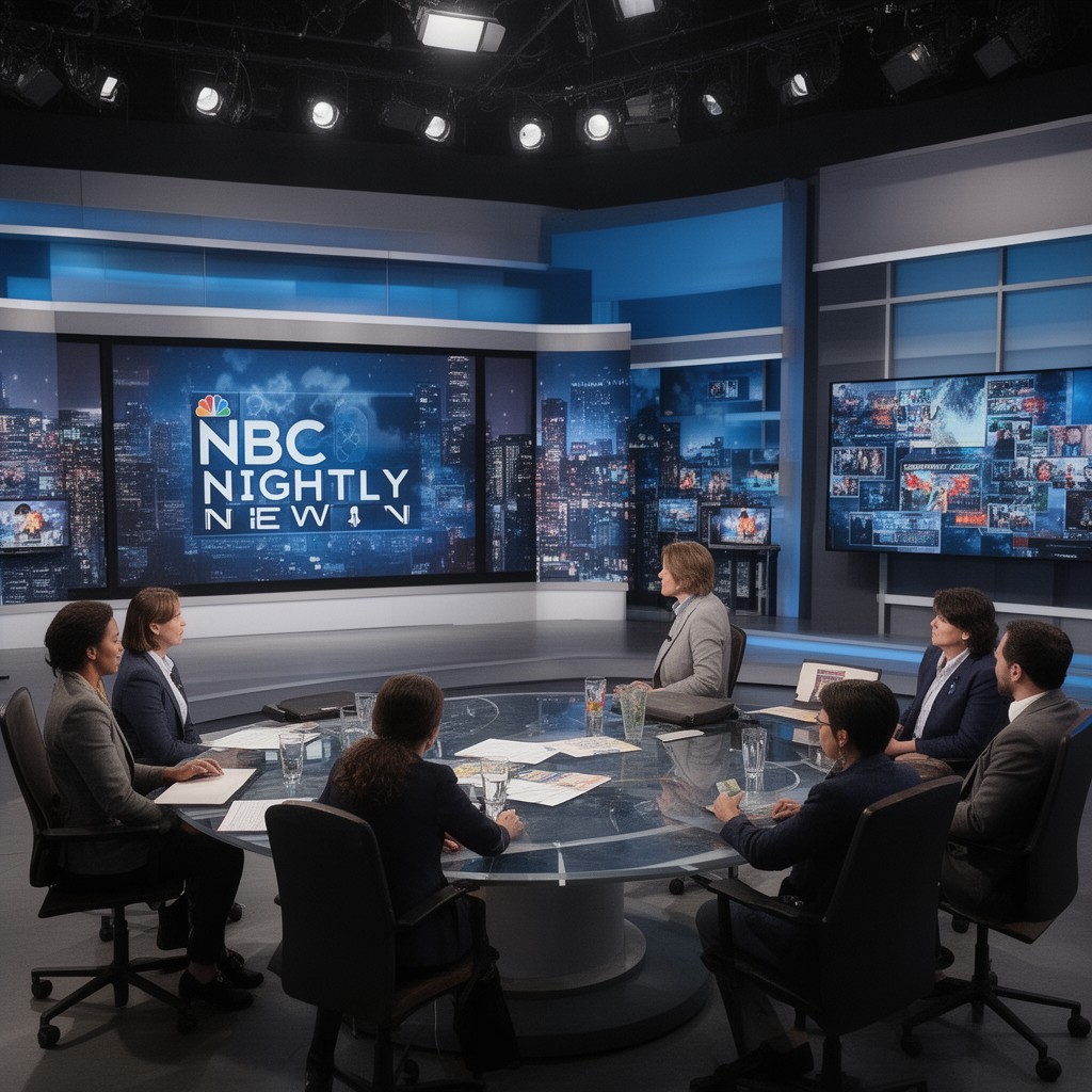 AI-generated illustration of NBC Nightly News