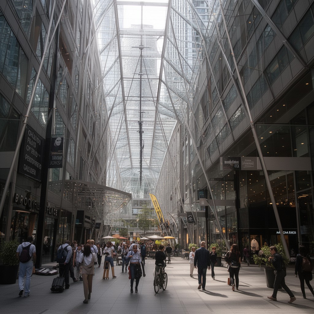AI-generated illustration of Brookfield Place, Toronto