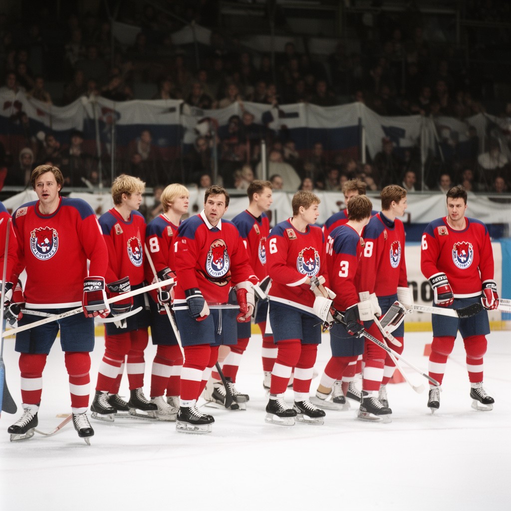 AI-generated illustration of Czechoslovakia men's national ice hockey team