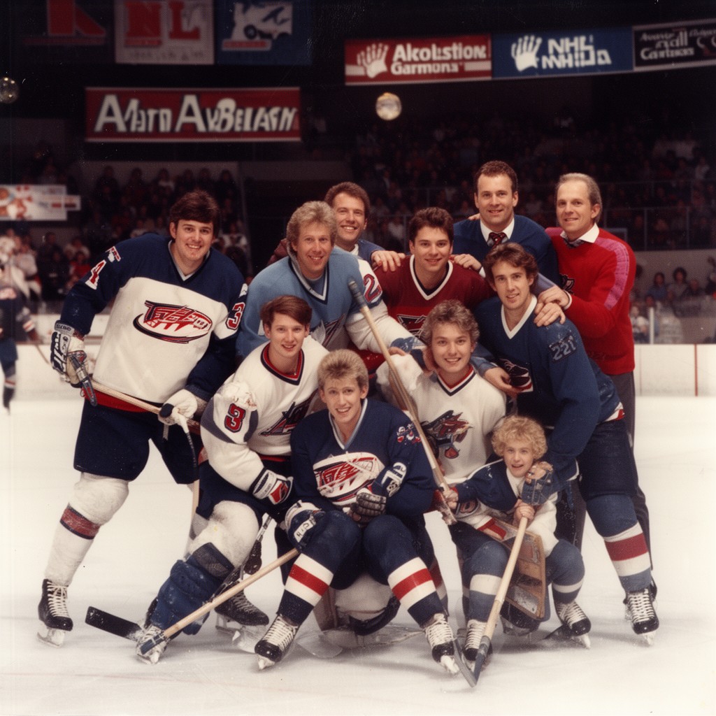 AI-generated illustration of 1992 NHL All-Star Game