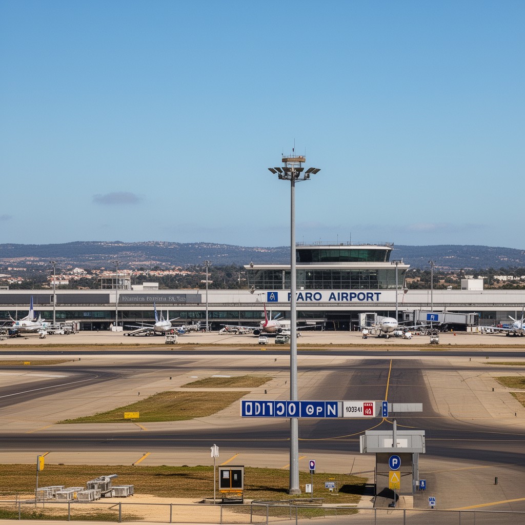 AI-generated illustration of Faro Airport
