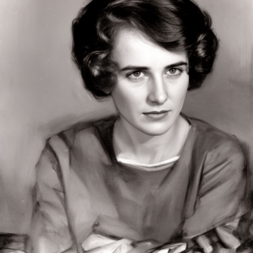 AI-generated illustration of Sylvia Plath