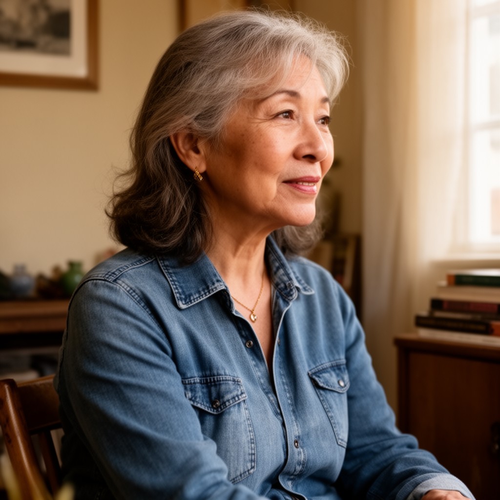 AI-generated illustration of Maxine Hong Kingston
