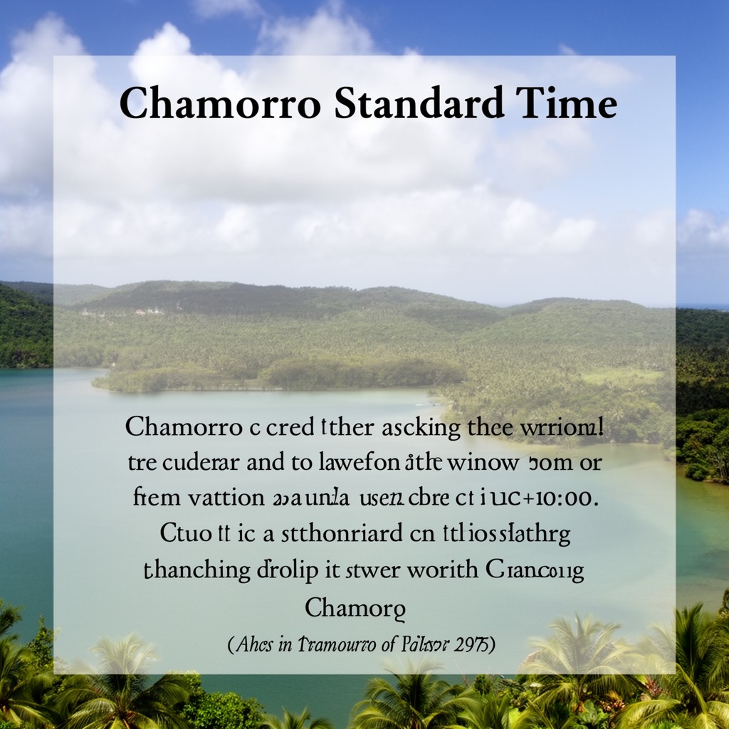 AI-generated illustration of Chamorro Standard Time