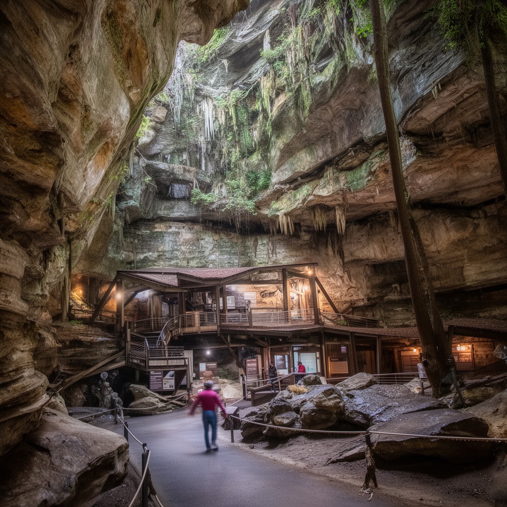 AI-generated illustration of Mark Twain Cave