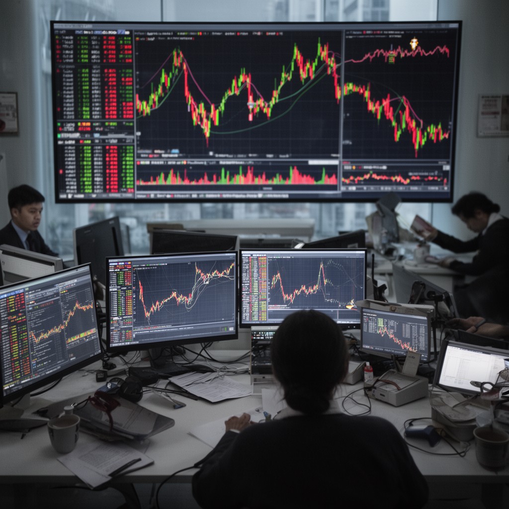 AI-generated illustration of Asian financial crisis of 1997–1998
