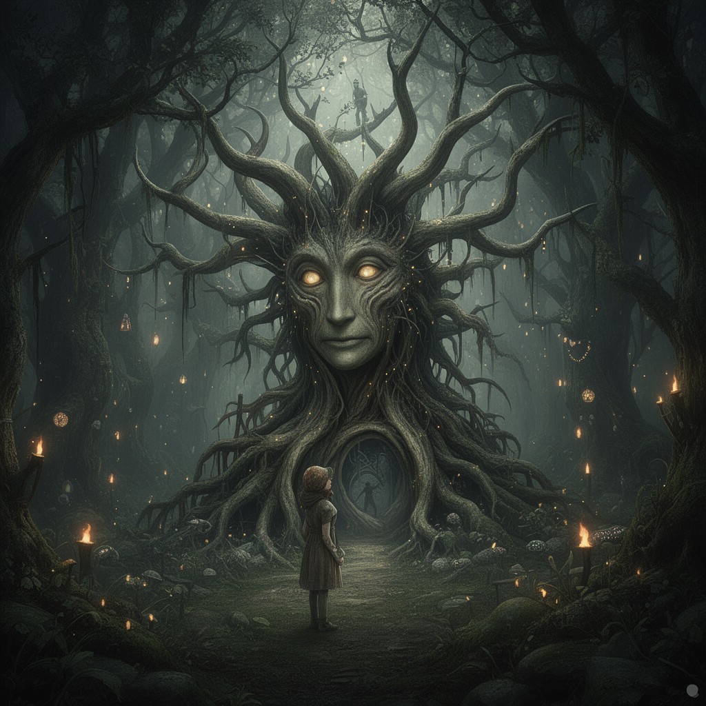 AI-generated illustration of Pan’s Labyrinth