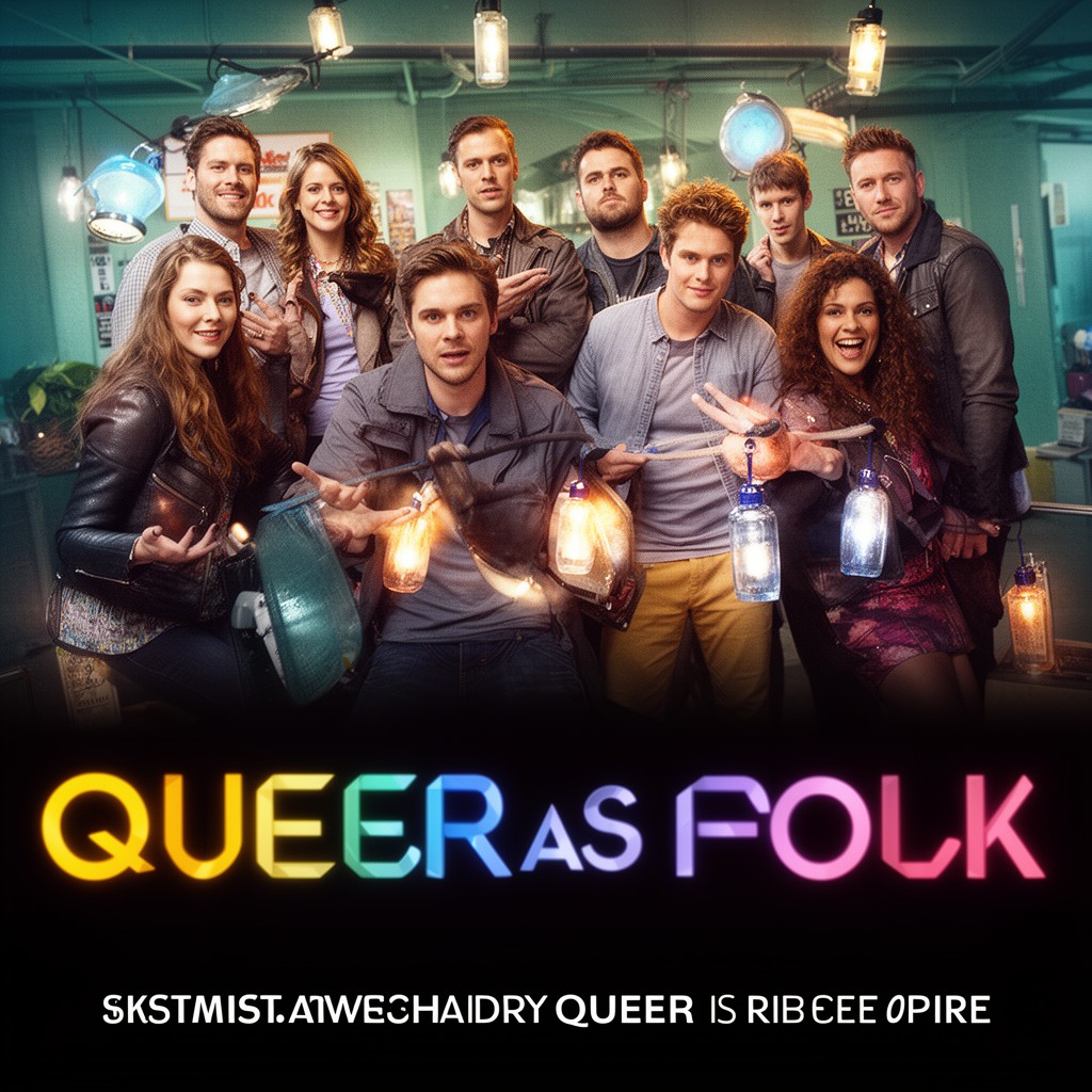 AI-generated illustration of Queer as Folk
