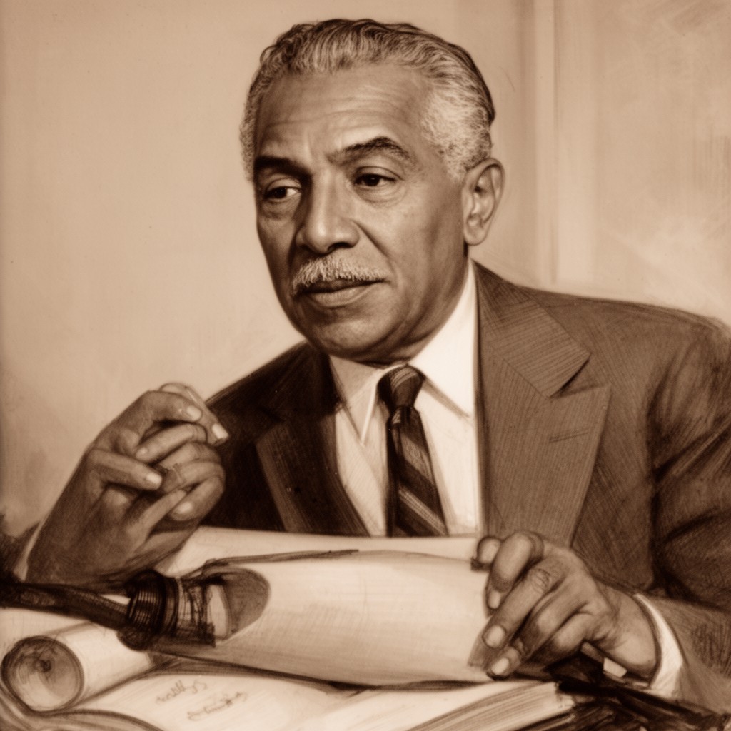 AI-generated illustration of Nicolás Guillén
