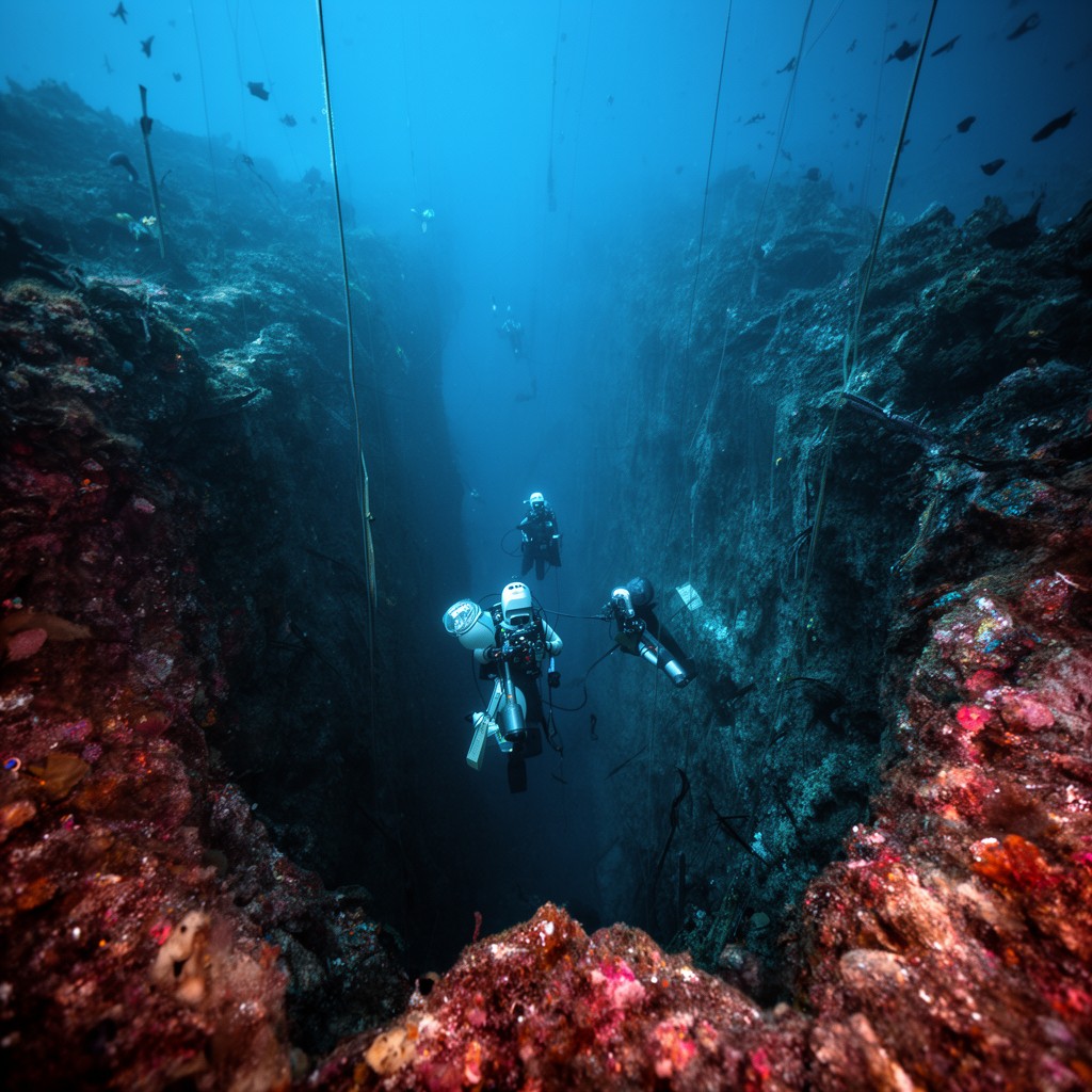 AI-generated illustration of Mariana Trench