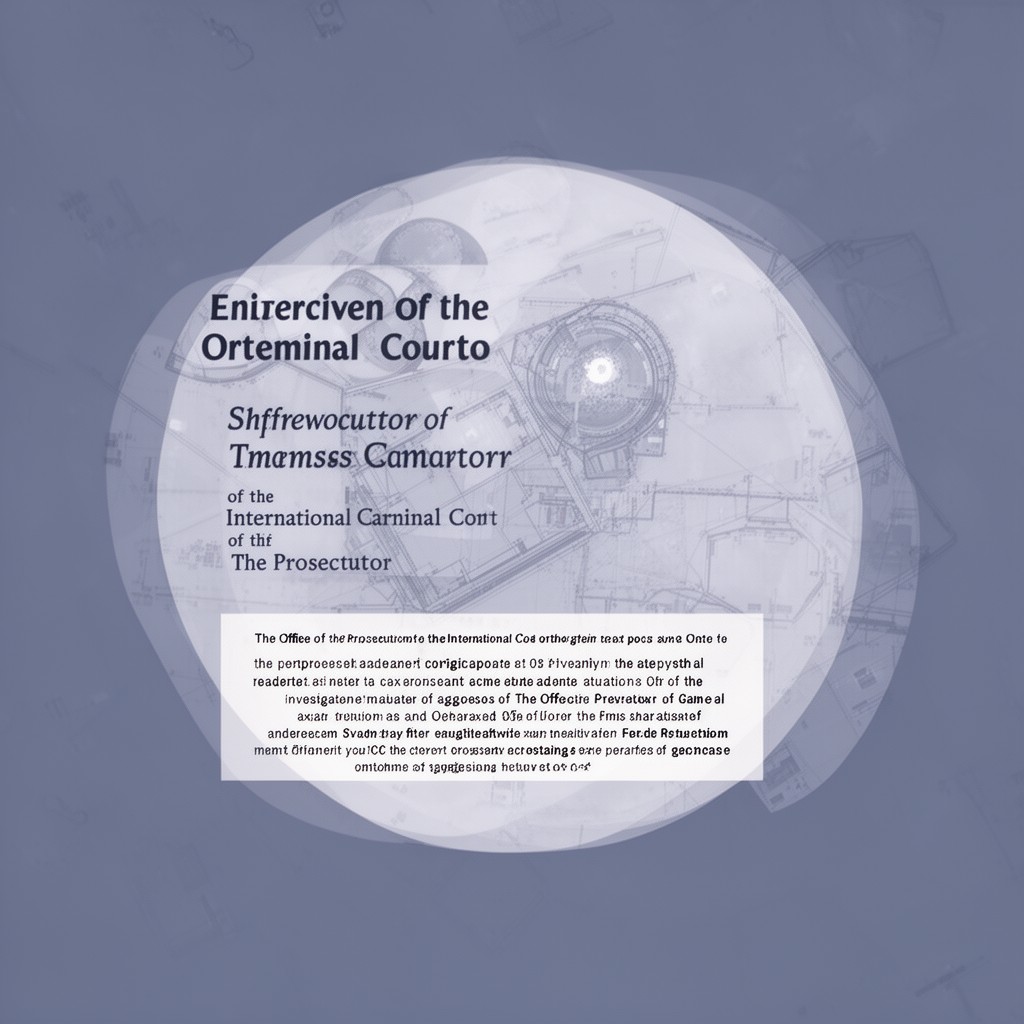 AI-generated illustration of Office of the Prosecutor of the International Criminal Court