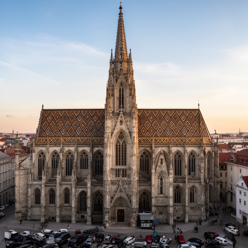 AI-generated illustration of St. Stephen's Cathedral, Vienna
