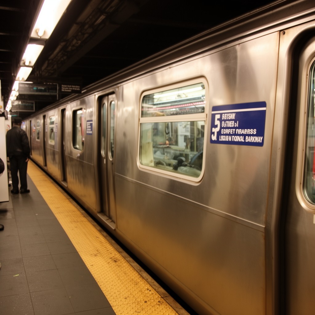 AI-generated illustration of 5 train