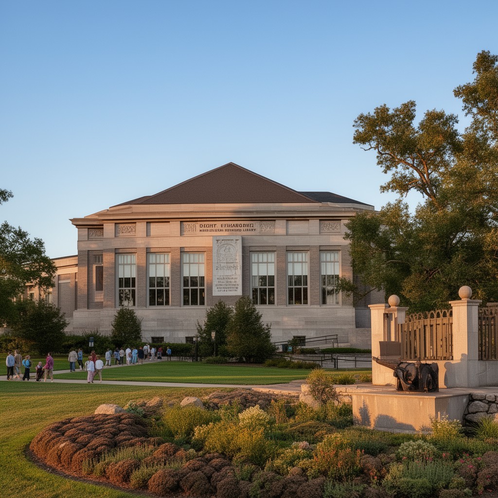 AI-generated illustration of Dwight D. Eisenhower Presidential Library, Museum and Boyhood Home