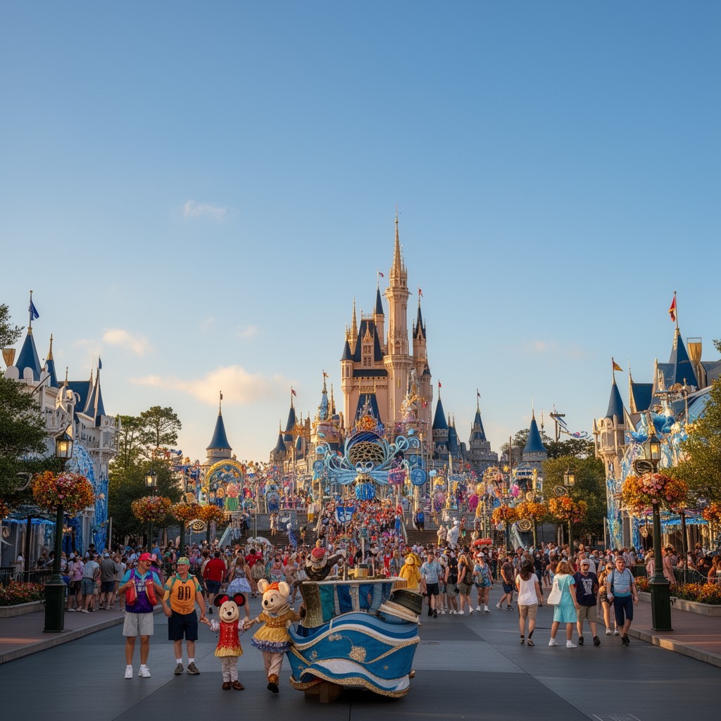 AI-generated illustration of Walt Disney World Resort