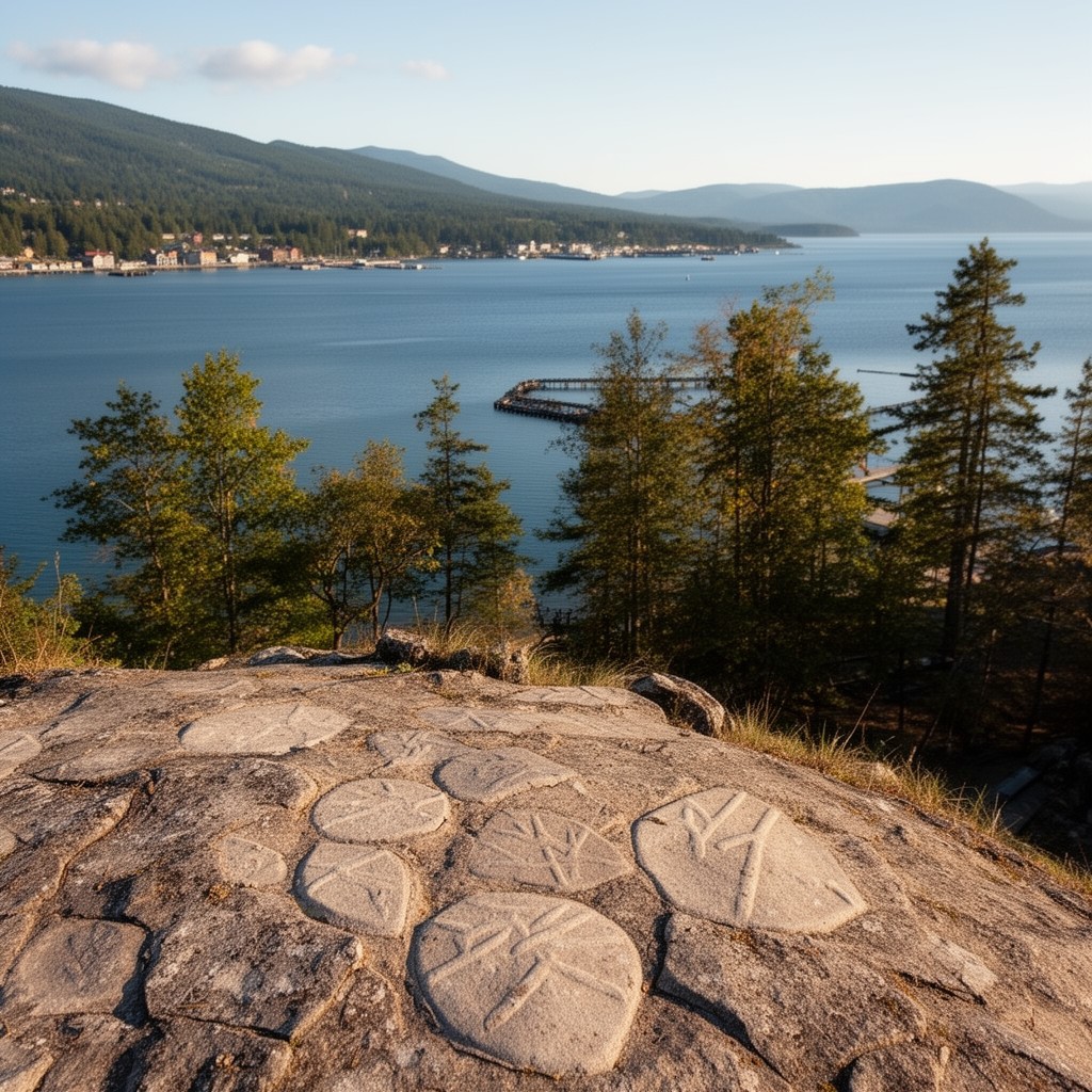 AI-generated illustration of Petoskey, Michigan, United States