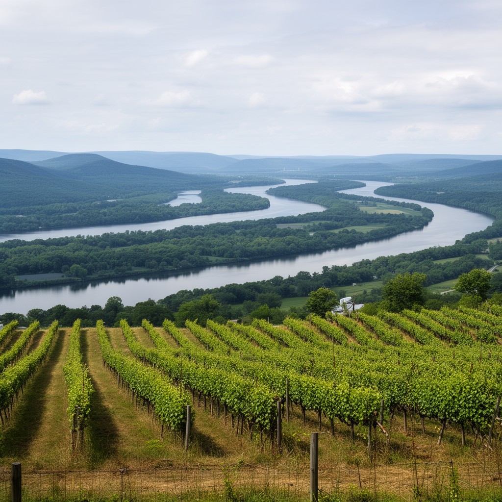 AI-generated illustration of Finger Lakes