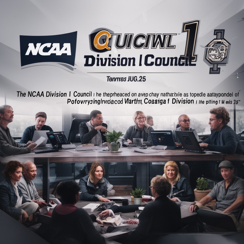 AI-generated illustration of NCAA Division I Council