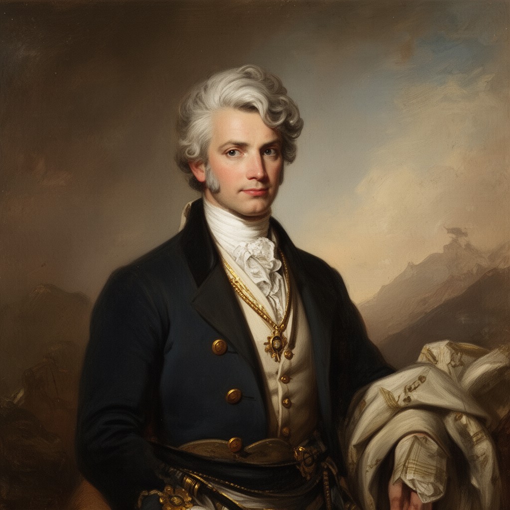 AI-generated illustration of Marquis de Lafayette