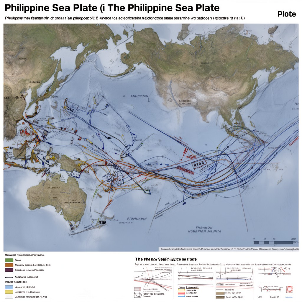 AI-generated illustration of Philippine Sea Plate