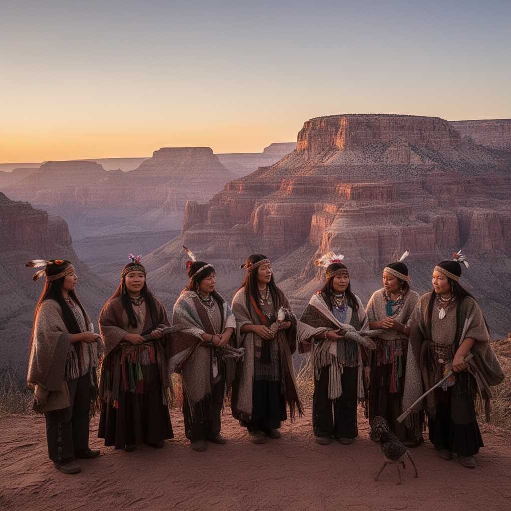 AI-generated illustration of Hualapai people