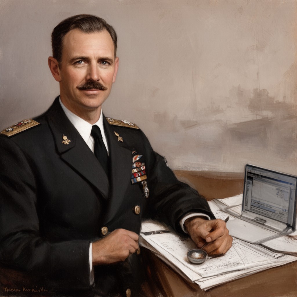AI-generated illustration of Bertram Ramsay