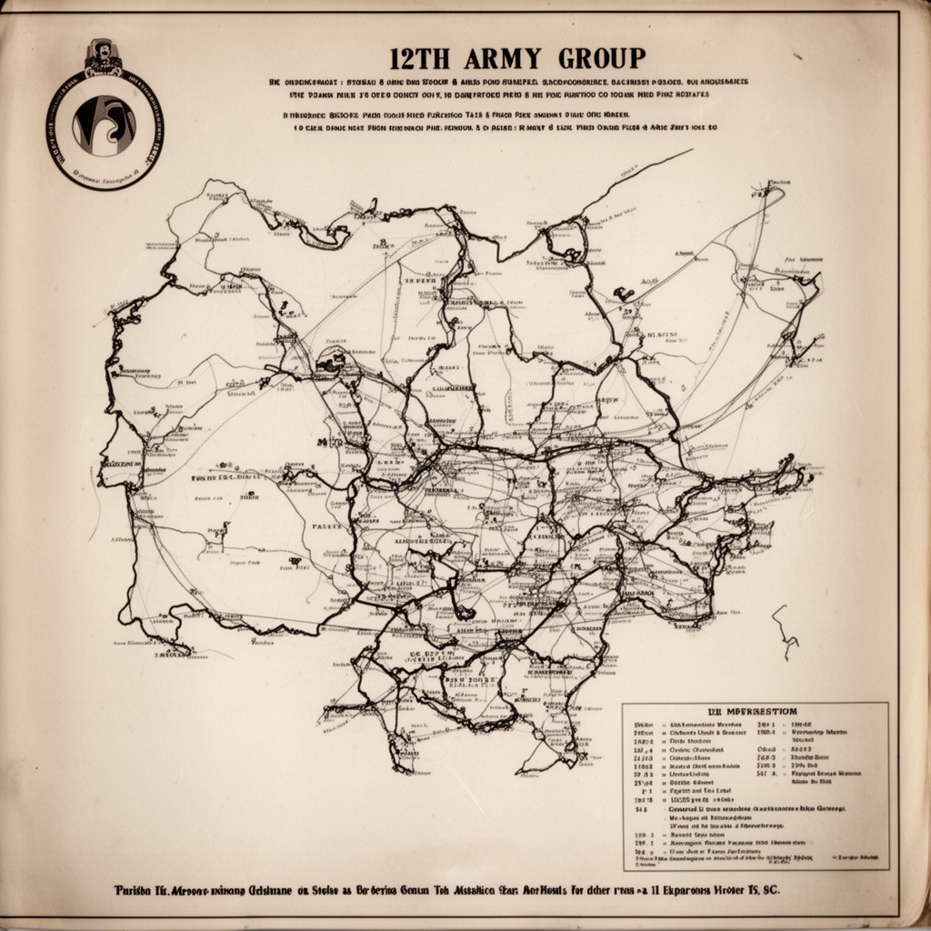 AI-generated illustration of 12th Army Group