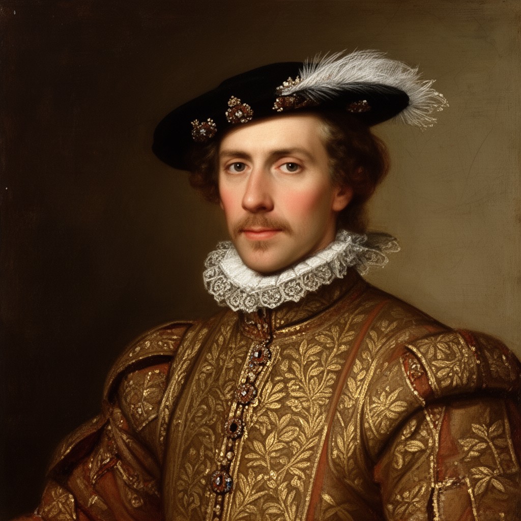 AI-generated illustration of James VI and I