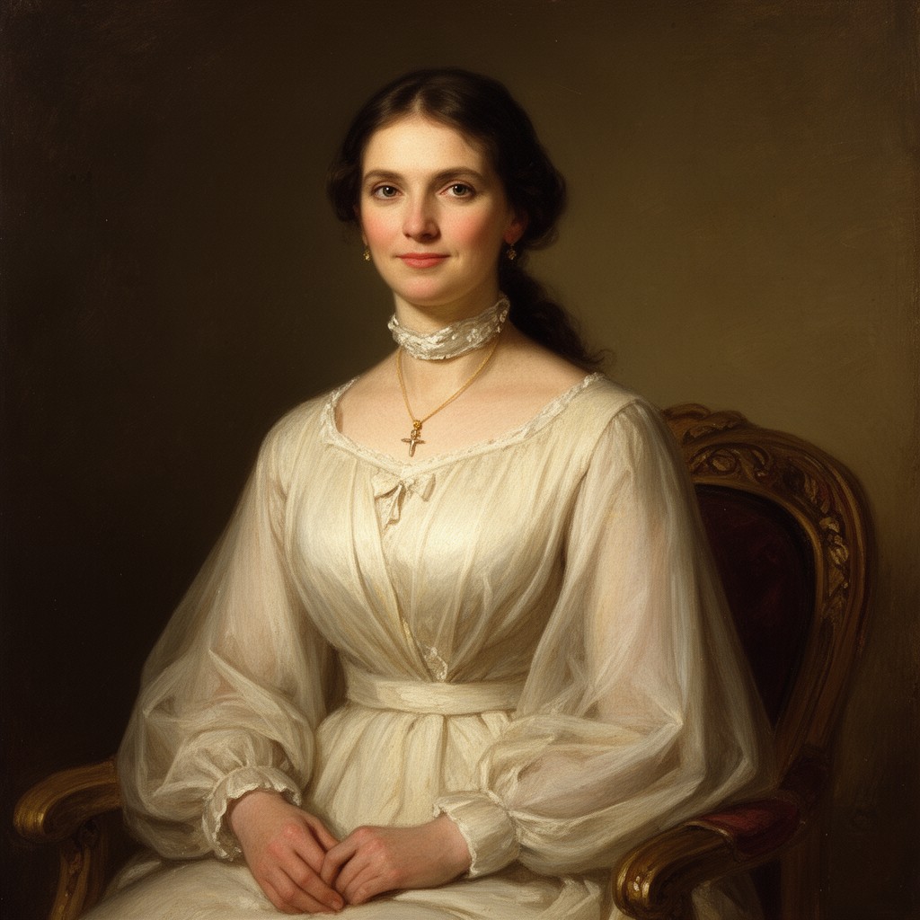 AI-generated illustration of Mary Howard Darwin