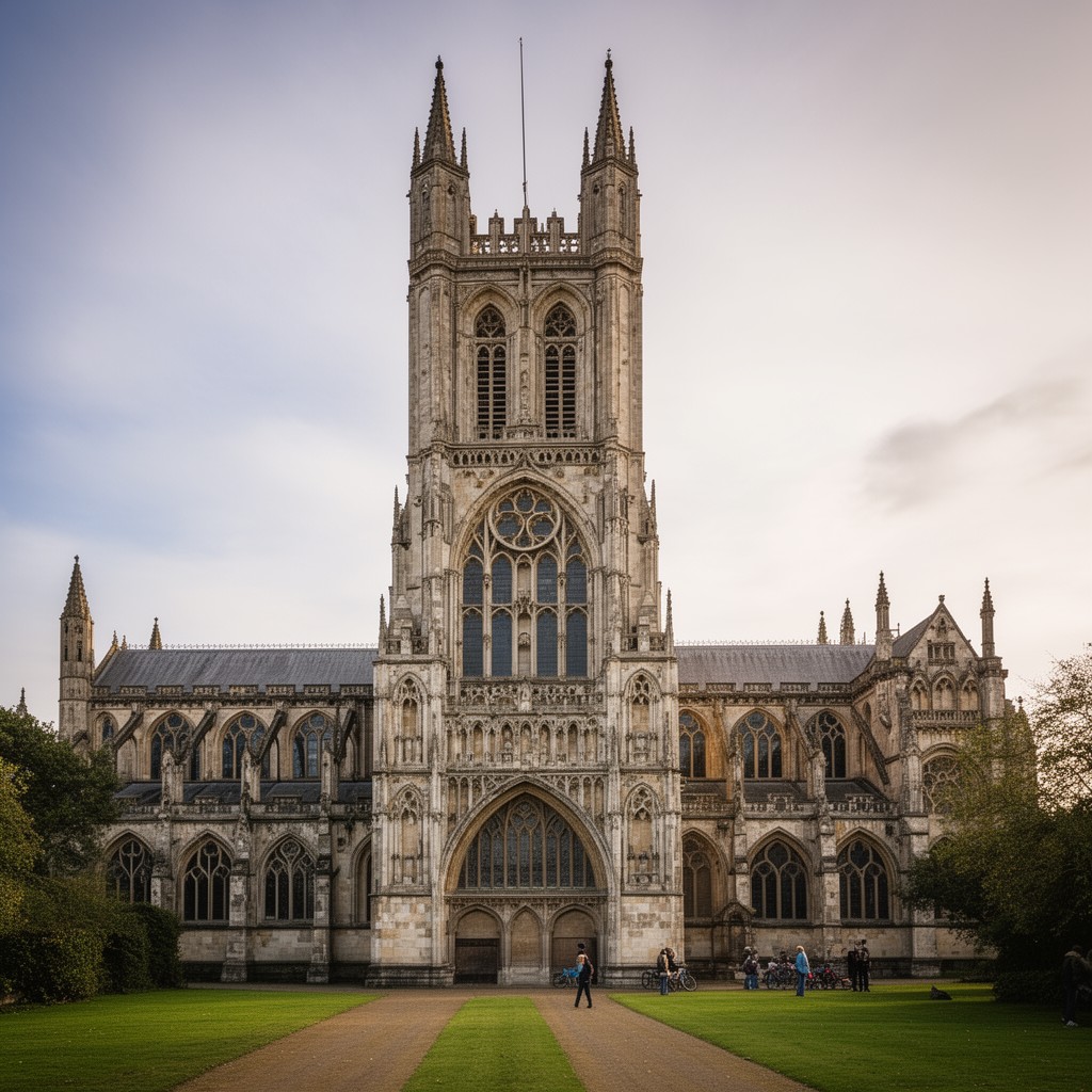 AI-generated illustration of Salisbury Cathedral