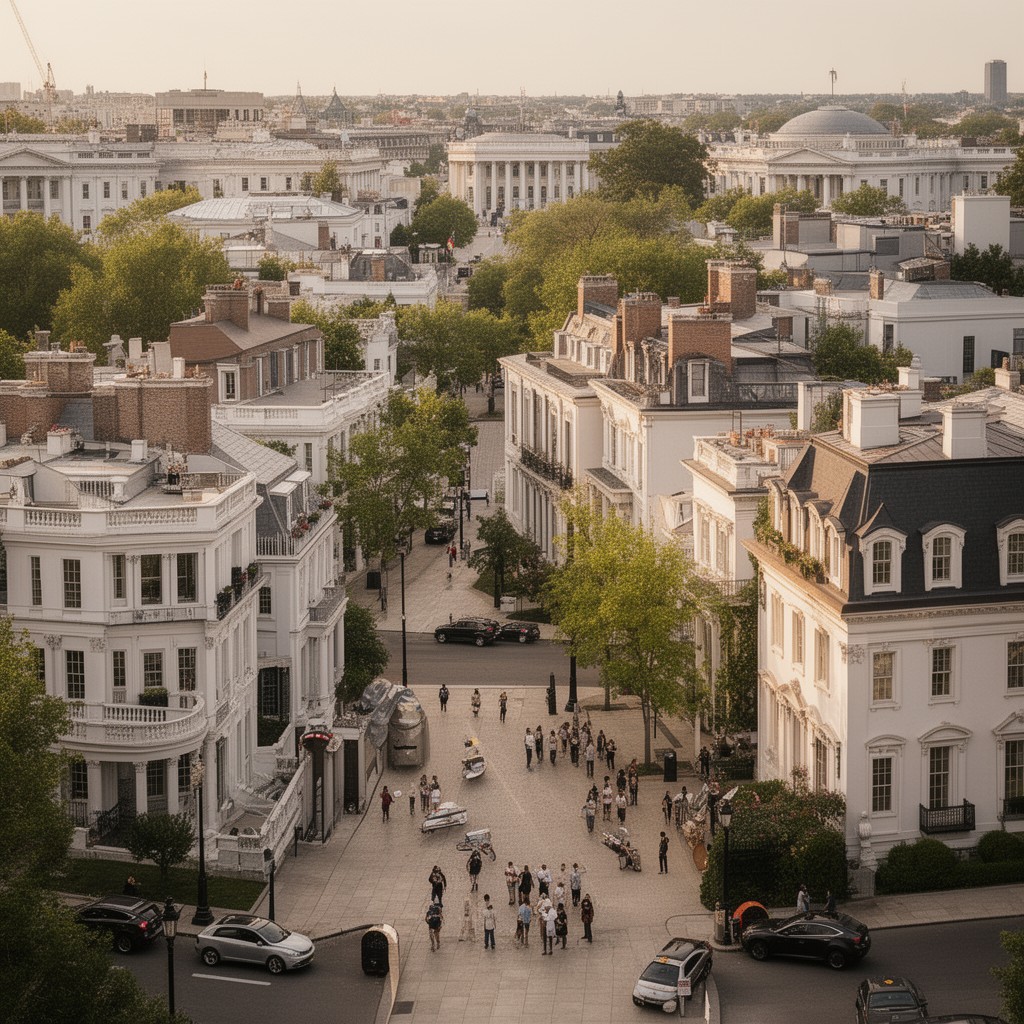 AI-generated illustration of Embassy Row