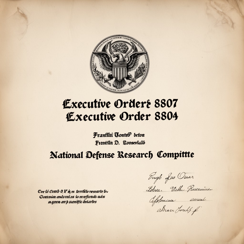 AI-generated illustration of Executive Order 8807